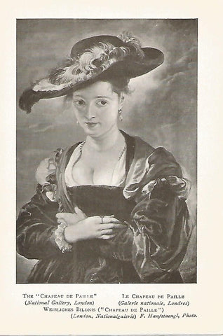 Lamina 725: RUBENS. El Sombrero de paja
