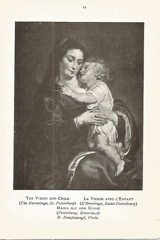 Lamina 728: RUBENS. La Virgen y el Niño