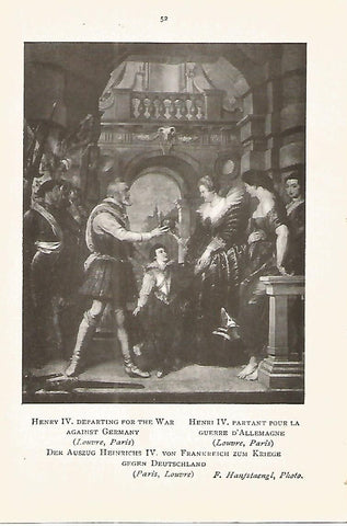Lamina 732: RUBENS. Enrique IV partiendo a la guerra