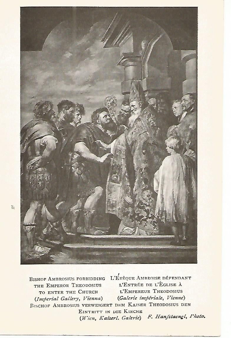 Lamina 733: RUBENS. El obispo Ambrosio impidiendo la entrada al templo del emperador Teodosio