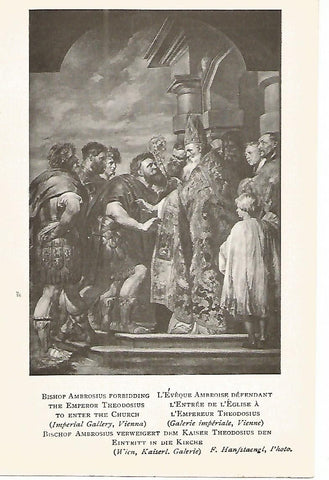 Lamina 733: RUBENS. El obispo Ambrosio impidiendo la entrada al templo del emperador Teodosio