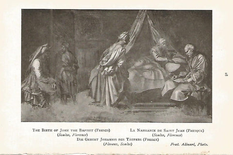 Lamina 750:ANDREA DE SARTO. El nacimiento de Juan el Bautista