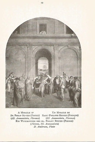 Lamina 766:ANDREA DE SARTO. El milagro de San Felipe Benizzi
