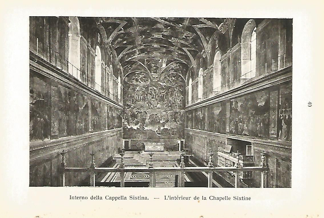 Lamina 789: VATICANO. Interior de la Capilla Sixtina
