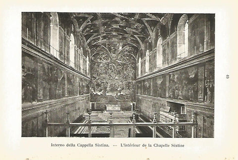 Lamina 789: VATICANO. Interior de la Capilla Sixtina