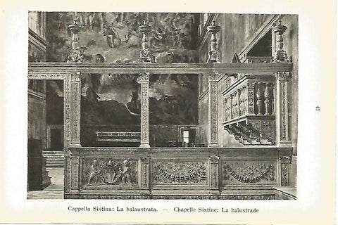 Lamina 790: VATICANO. Capilla Sixtina