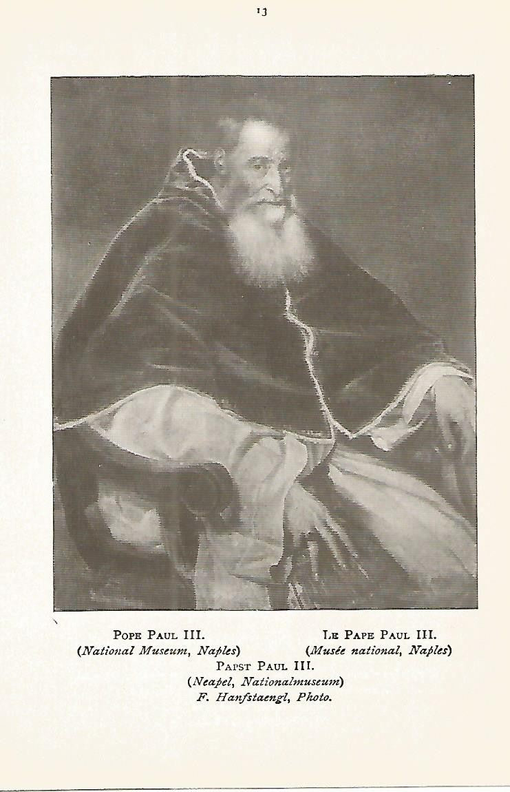Lamina 807: TIZIANO. El papa Pablo III