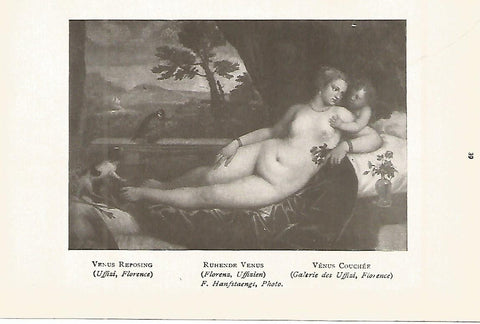 Lamina 820: TIZIANO. Venus descansando