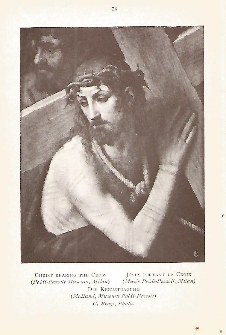Lamina 848: LUINI. Cristo llevando la cruz