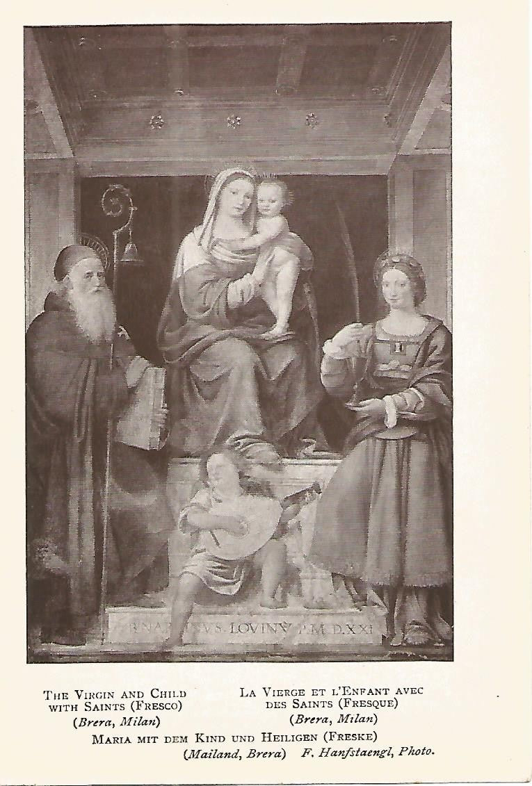Lamina 854: LUINI. La Virgen y el Niño con Santos
