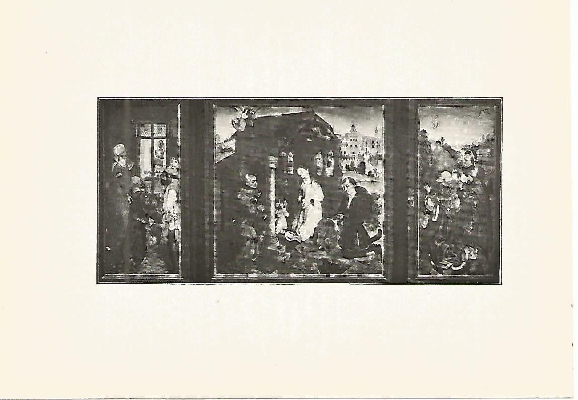 Lamina 887: WEYMEN. Triptico de altar