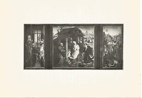 Lamina 887: WEYMEN. Triptico de altar