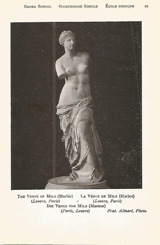 Lamina 909: GRECIA. La Venus de Milo