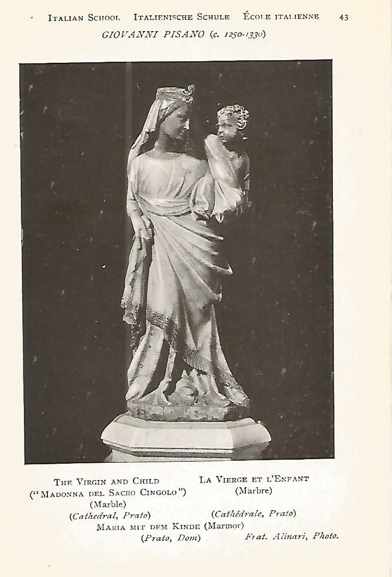 Lamina 917: PISANO. Madonna del Sacro Cingolo