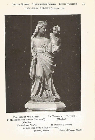 Lamina 917: PISANO. Madonna del Sacro Cingolo