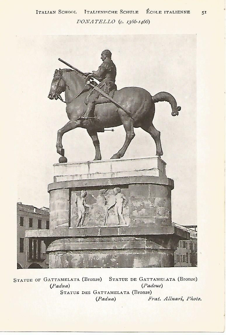 Lamina 921: DONATELLO. Estatua de Gattamelata