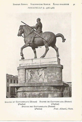 Lamina 921: DONATELLO. Estatua de Gattamelata