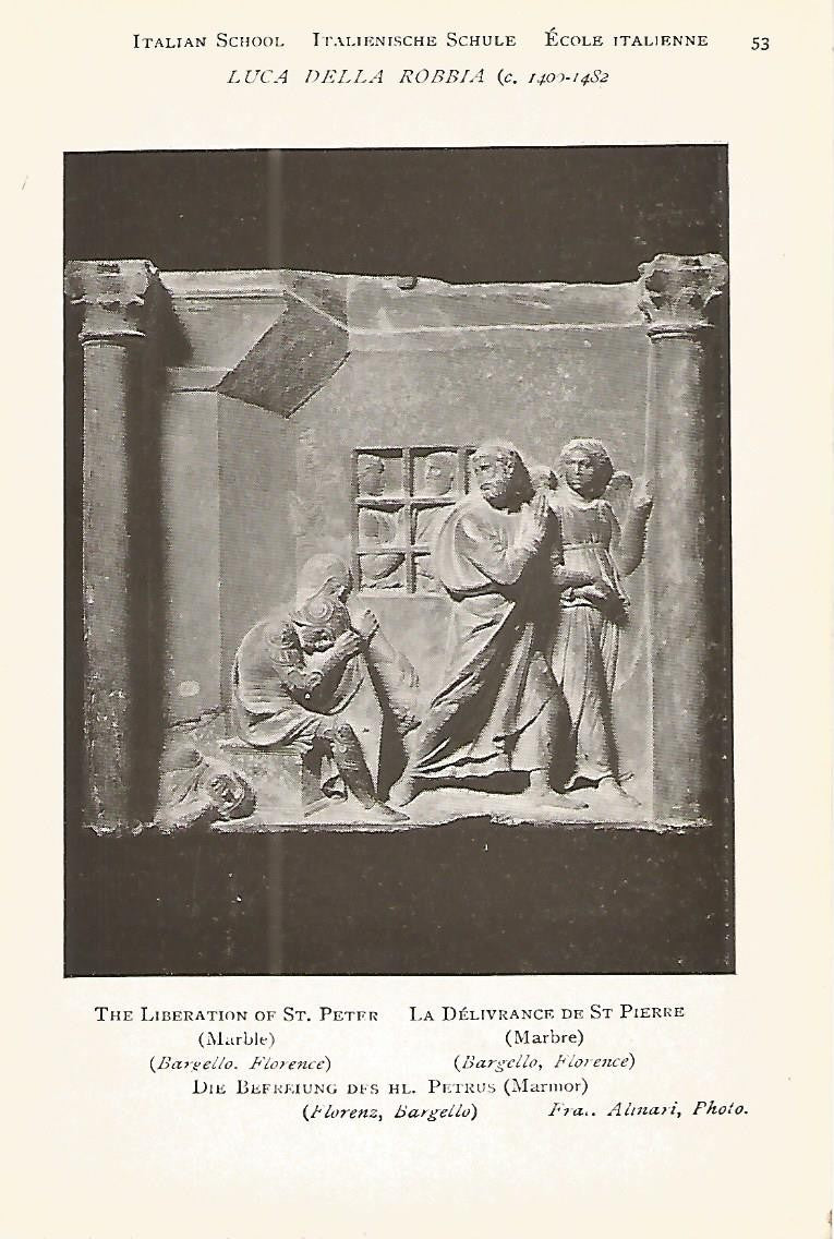 Lamina 922: LUCA DELLA ROBBIA. La liberacion de San Pedro