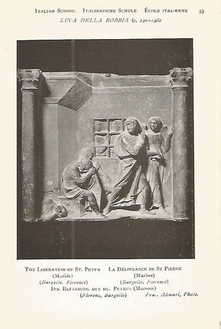 Lamina 922: LUCA DELLA ROBBIA. La liberacion de San Pedro