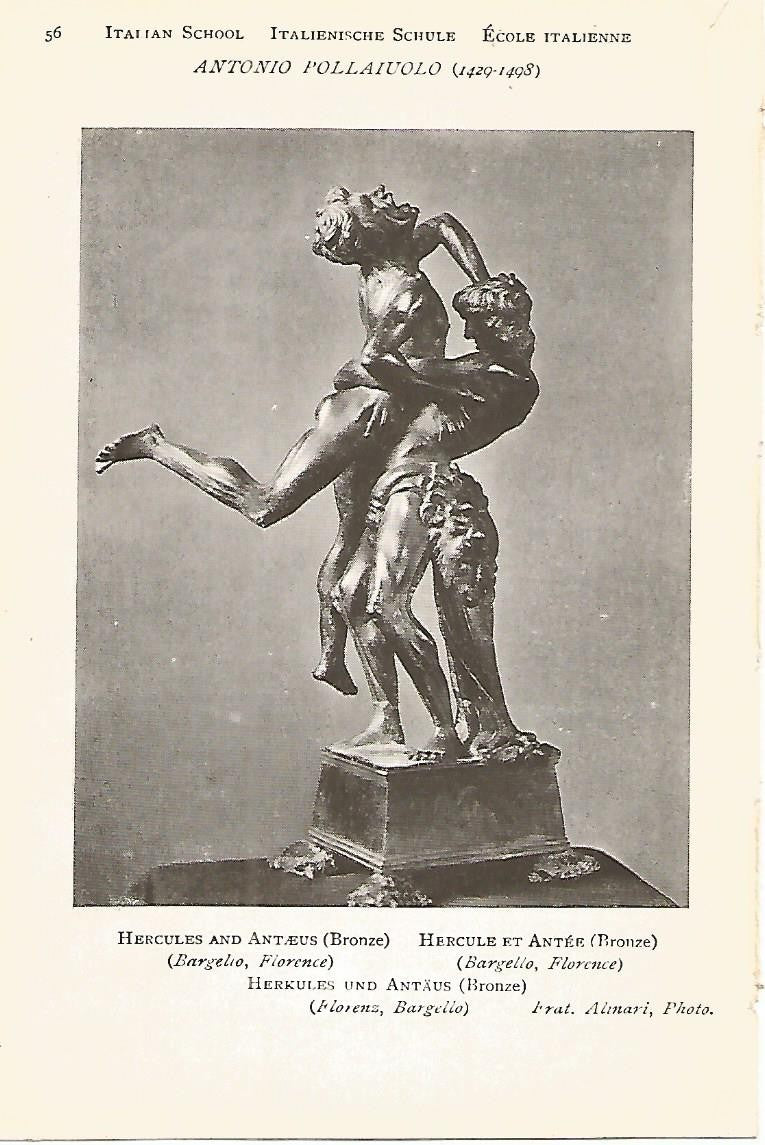 Lamina 923: POLLAIUOLO. Hercules y Anteo