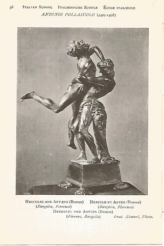 Lamina 923: POLLAIUOLO. Hercules y Anteo