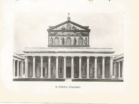 Lamina 1028: ROMA. San Pablo. Fachada