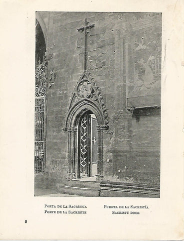 Lamina 1057: CATEDRAL DE BARCELONA. Puerta de la sacristia