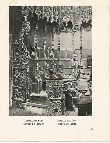 Lamina 1067: CATEDRAL DE BARCELONA. Detalle del coro