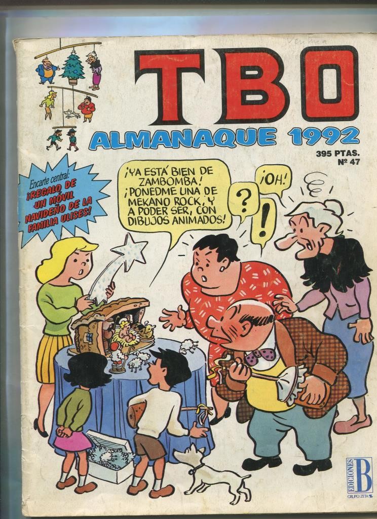 TBO de Ediciones B numero 047: almanaque 1992 (numerado 1 ent rasera)