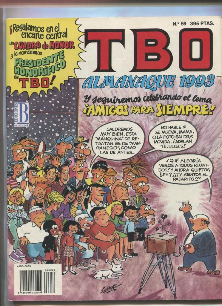 TBO de Ediciones B numero 059: almanaque 1993 ( numerado 4 en trasera)