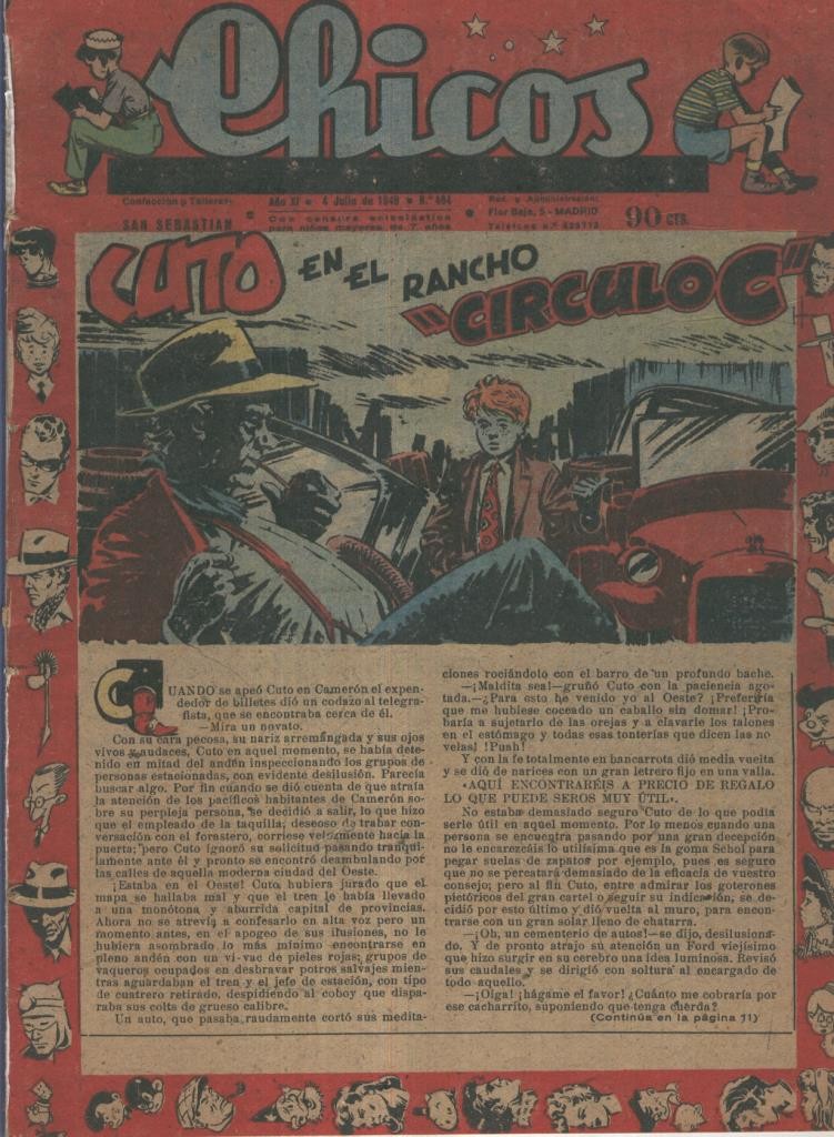 Chicos de Consuelo Gil numero 494 (procede de tomo desencuadernado)