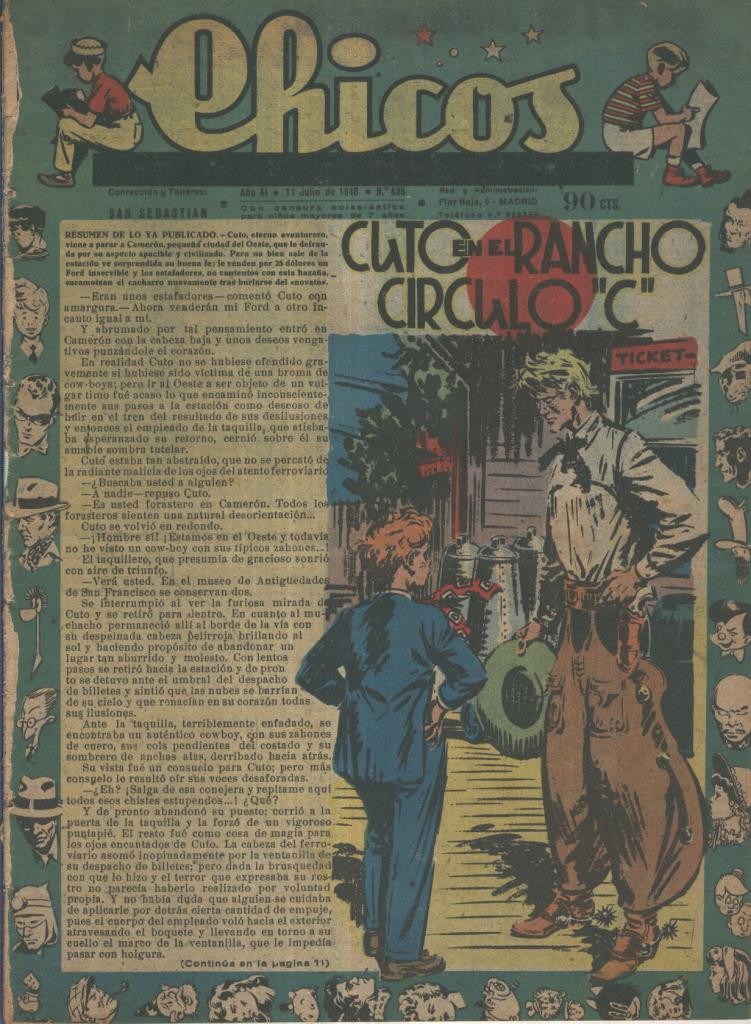 Chicos de Consuelo Gil numero 495 (procede de tomo desencuadernado)