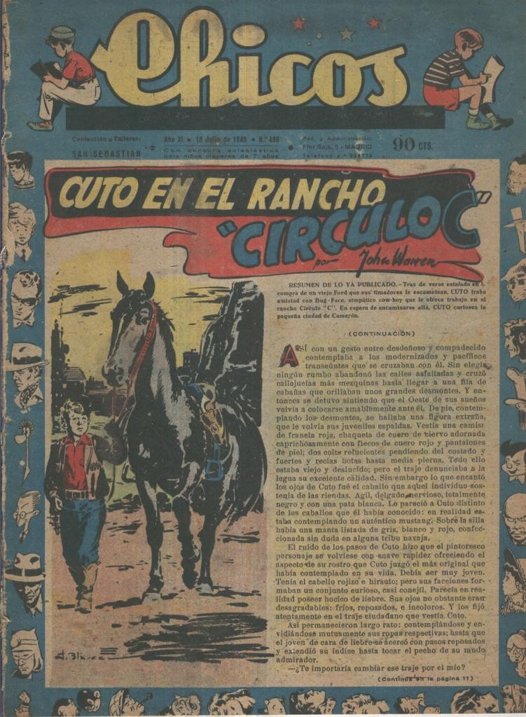 Chicos de Consuelo Gil numero 496 (procede de tomo desencuadernado)