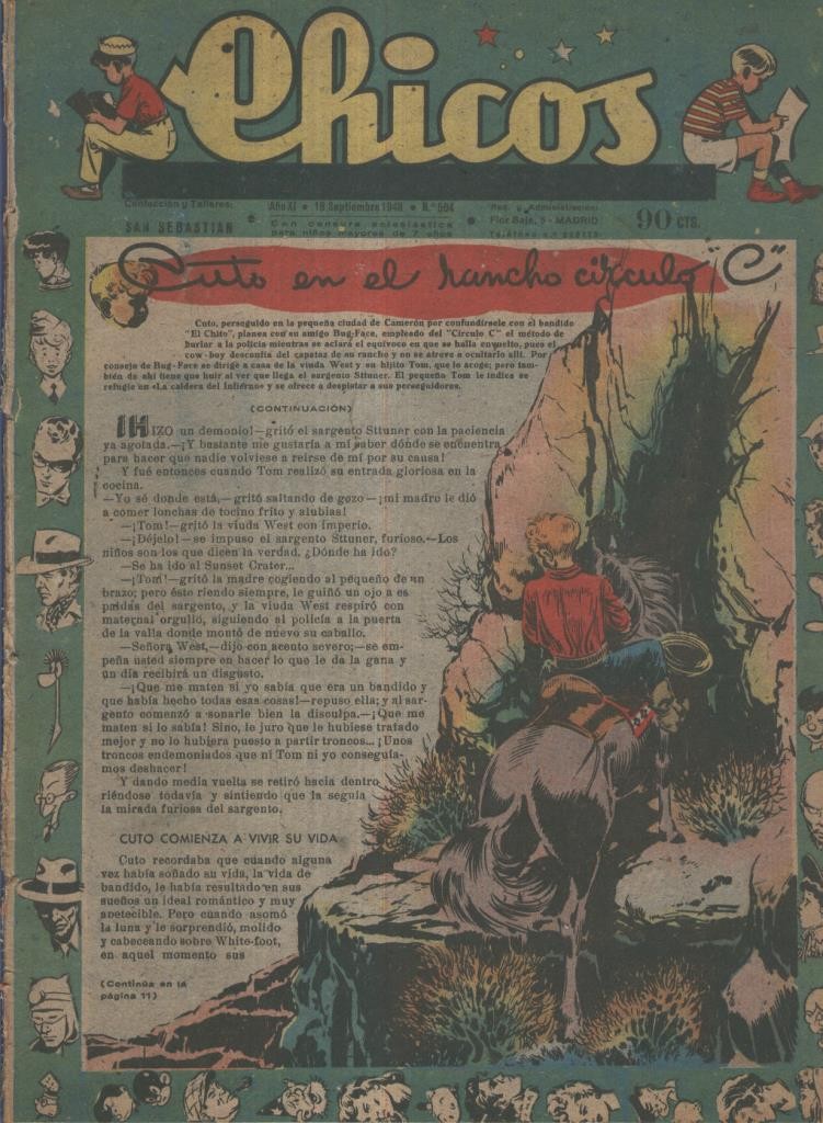 Chicos de Consuelo Gil numero 504 (procede de tomo desencuadernado)