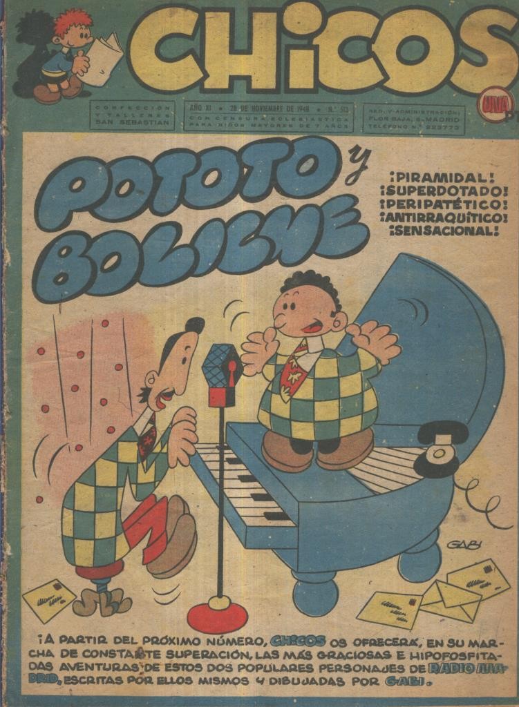 Chicos de Consuelo Gil numero 513 (procede de tomo desencuadernado)