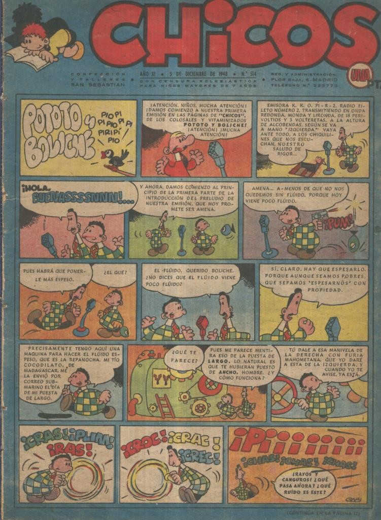 Chicos de Consuelo Gil numero 514 (procede de tomo desencuadernado)
