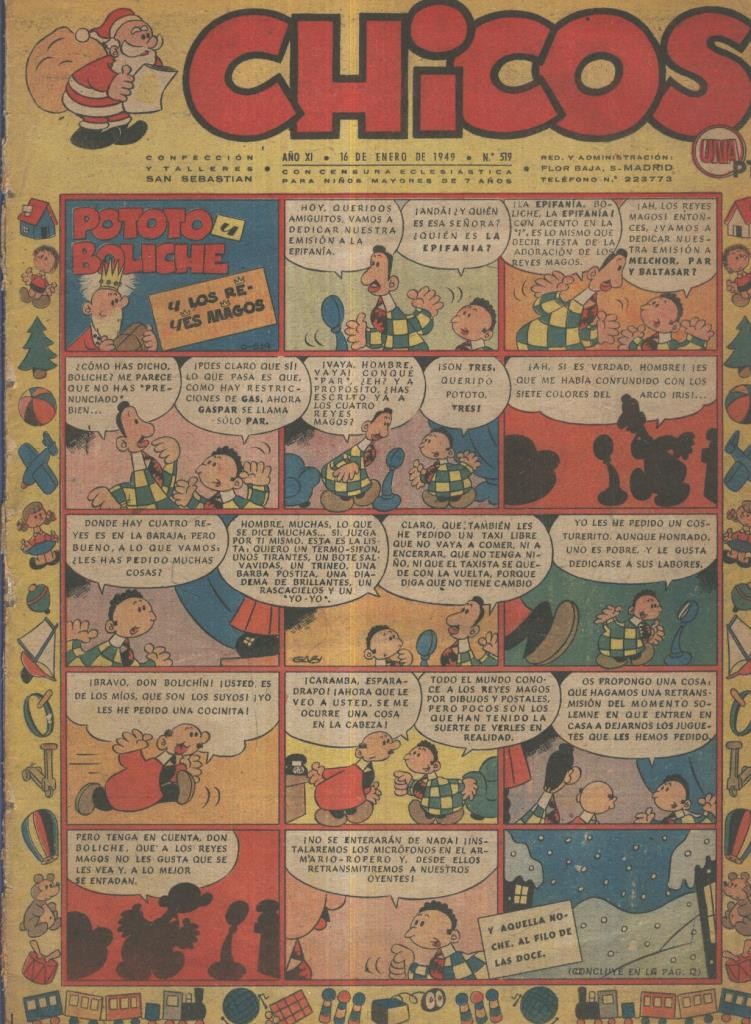 Chicos de Consuelo Gil numero 519 (procede de tomo desencuadernado)