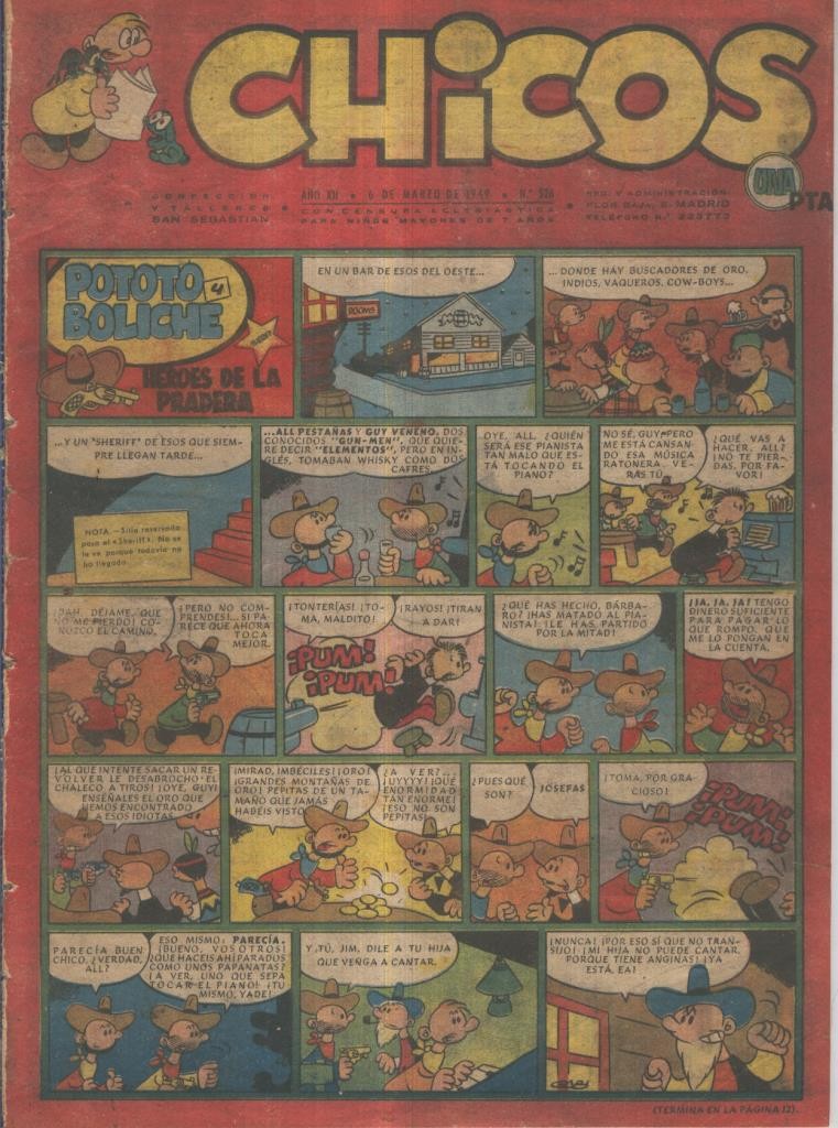 Chicos de Consuelo Gil numero 526 (procede de tomo desencuadernado)
