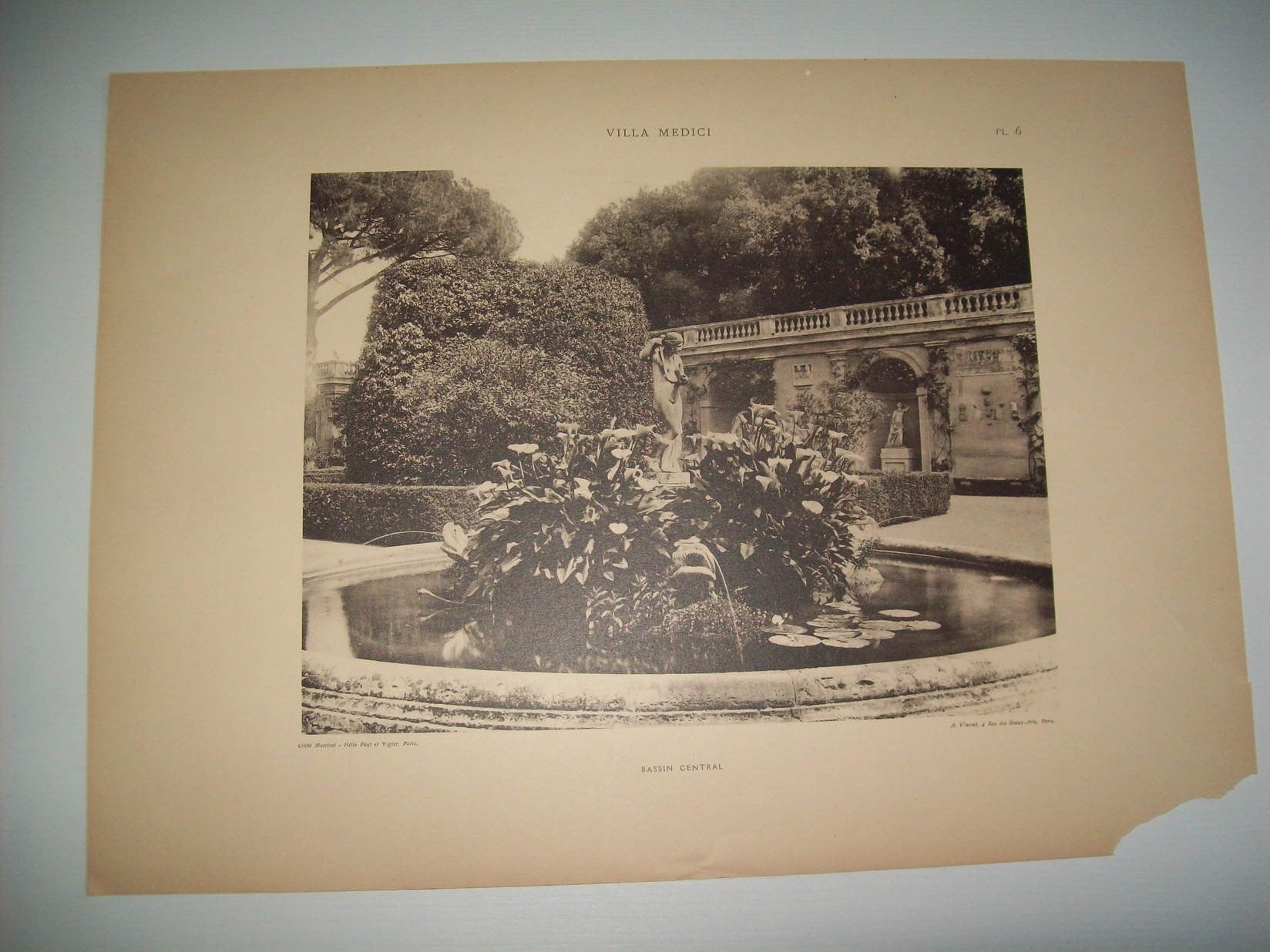 Lamina 1126: VILLA MEDICIS. BASSIN CENTRAL