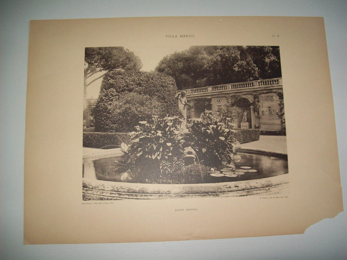 Lamina 1126: VILLA MEDICIS. BASSIN CENTRAL