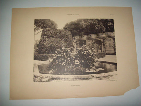 Lamina 1126: VILLA MEDICIS. BASSIN CENTRAL