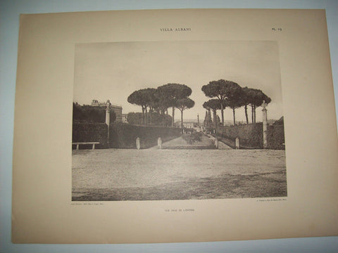 Lamina 1139: VILLA ALBANI. VUE PRISE DE LENTREE