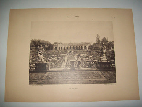 Lamina 1144: VILLA ALBANI. LE PARTERRE
