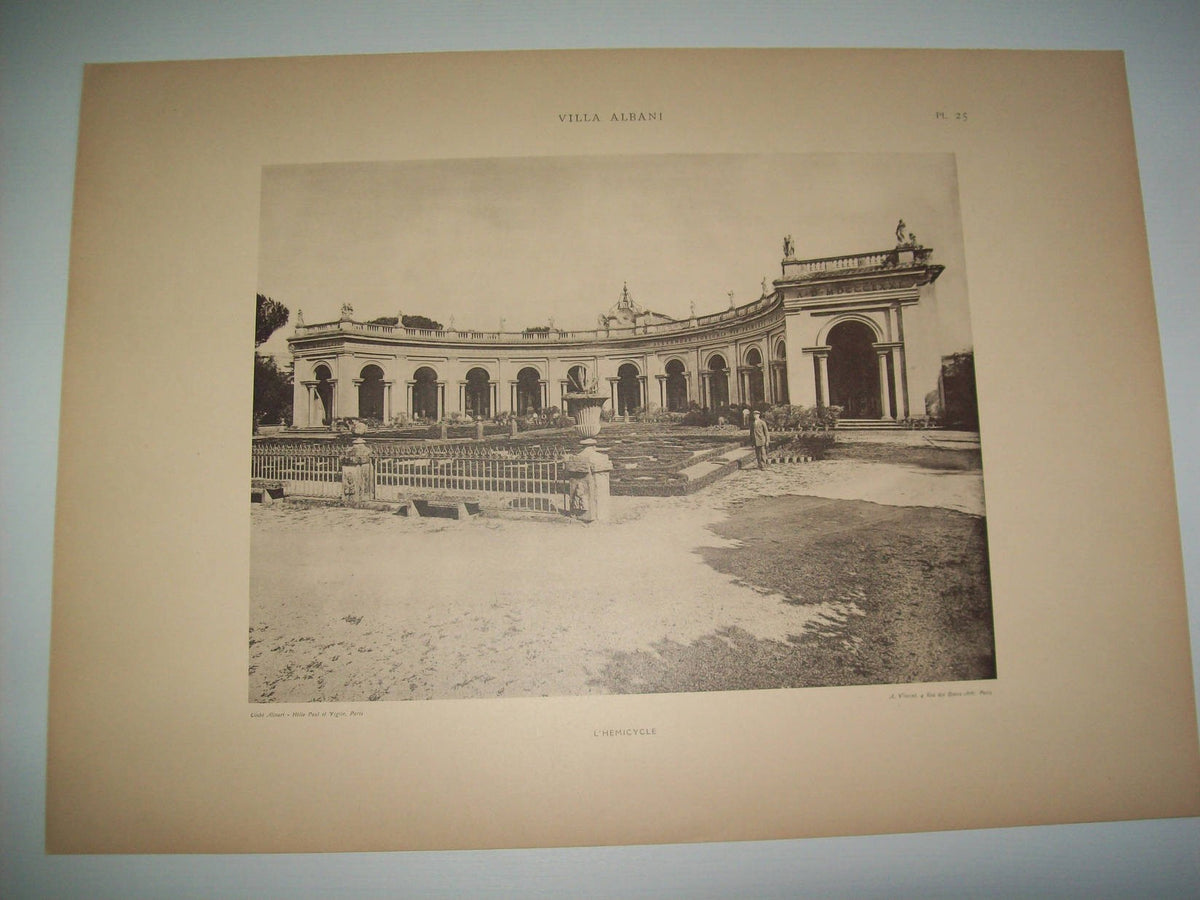 Lamina 1145: VILLA ALBANI. LHEMICYCLE