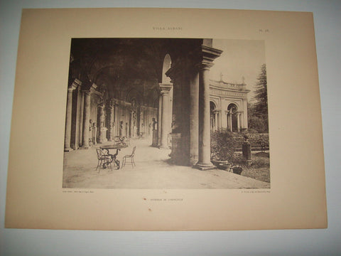 Lamina 1146: VILLA ALBANI. INTERIEUR DE LHEMICYCLE