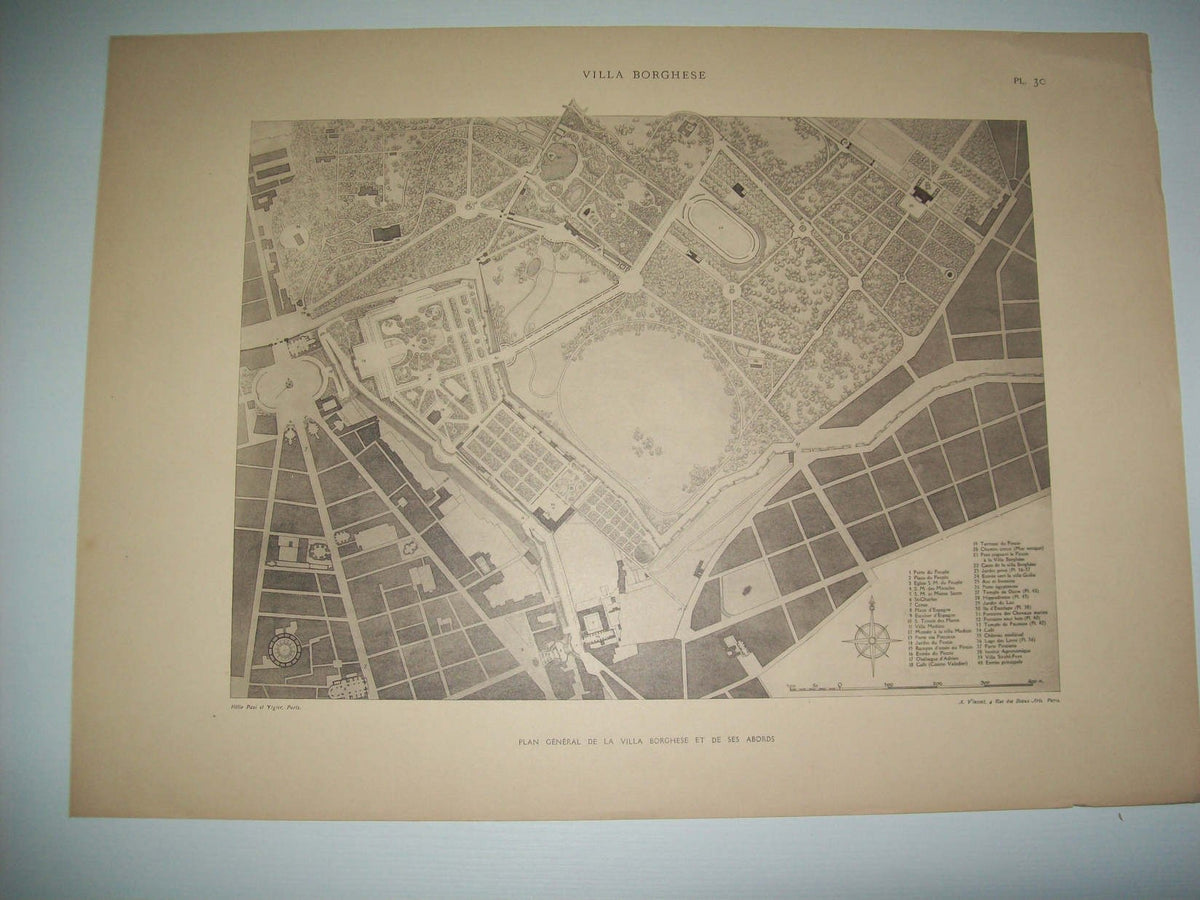 Lamina 1150: VILLA BORGHESE. PLAN GENERAL