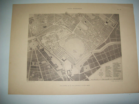 Lamina 1150: VILLA BORGHESE. PLAN GENERAL