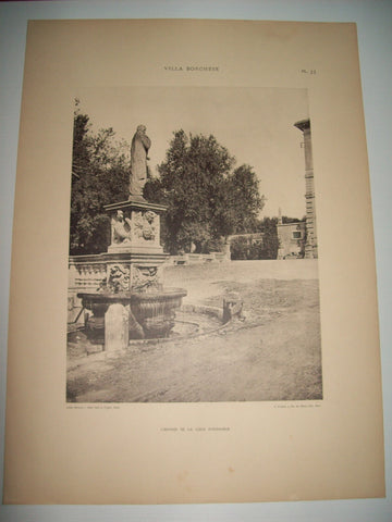 Lamina 1153: VILLA BORGHESE. LENTREE DE LA COUR DHONNEUR