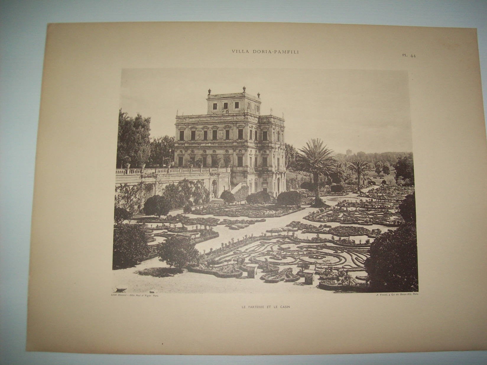 Lamina 1164: VILLA DORIA-PAMFILI. LE PARTERRE ET LE CASIN