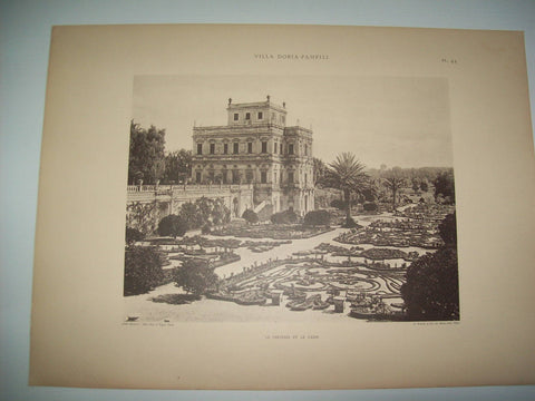 Lamina 1164: VILLA DORIA-PAMFILI. LE PARTERRE ET LE CASIN